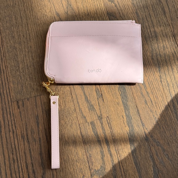 ban.do Pink Wristlet with Gold Accents - Picture 2 of 3